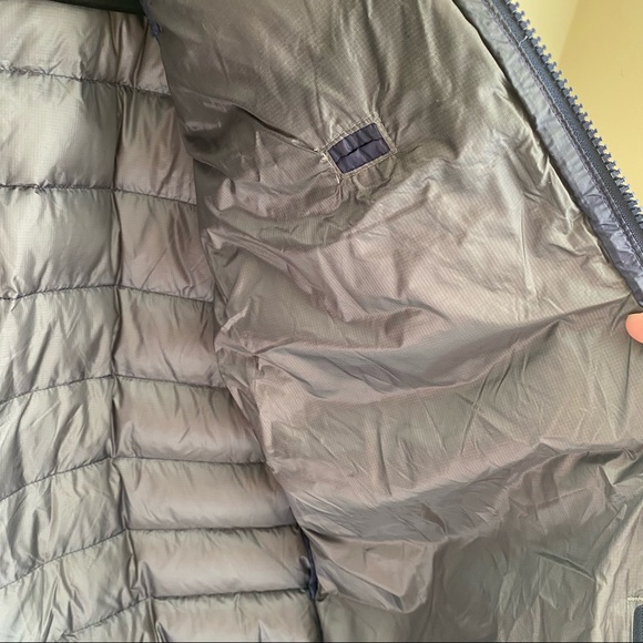 LL Bean Men's Ultralight 850 Down Jacket Large good used condition navy blue - Picture 13 of 13